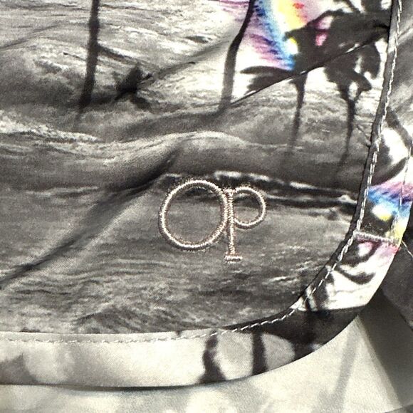 OP Shorts  Womens Medium (7 - 9) Rainbow Beach Island Shorty Ocean Pacific VTG - Picture 6 of 7